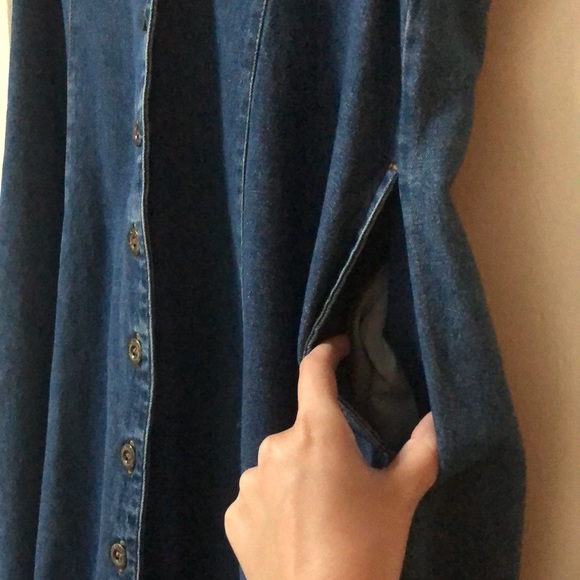 90’s Alfred Dunner Button Front Denim Dress - Picture 5 of 6